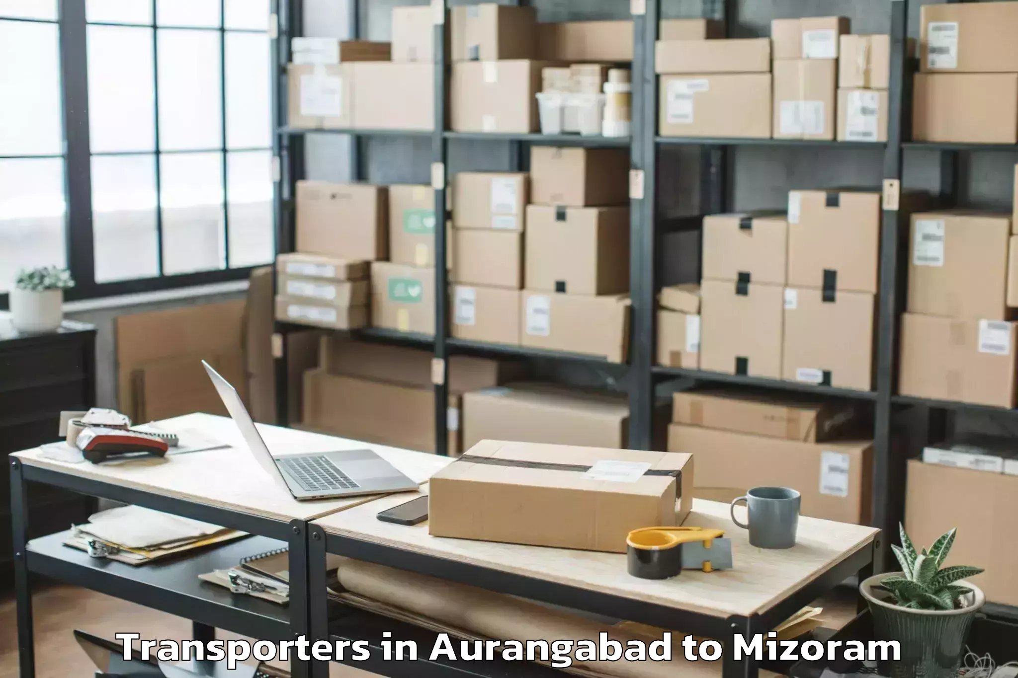 Professional Aurangabad to Icfai University Mizoram Aizaw Transporters